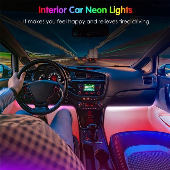Interior Car Lights Keepsmile Car Accessories Car Led Lights APP Remote Control - Picture 2 of 7